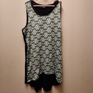 Floral Patterned Sleeveless Top